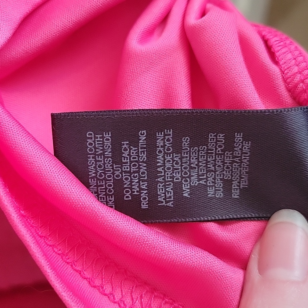 Warehouse Bright Pink Ruffled Dress - Picture 8 of 9